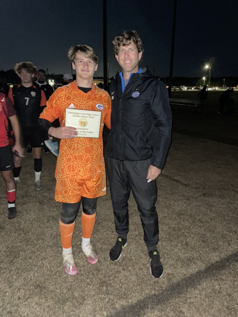 CoastSoccerPoll's tweet photo. 2023 Mississippi Coast Boys Soccer All-Star Game!
Final Score: West (1) - East (0)
Offensive Player of the Game:
Zach Howard (Ocean Springs)
Defensive Player of the Game:
Drew Corbin (Gulfport) https://t.co/i0xTVxMPy4
