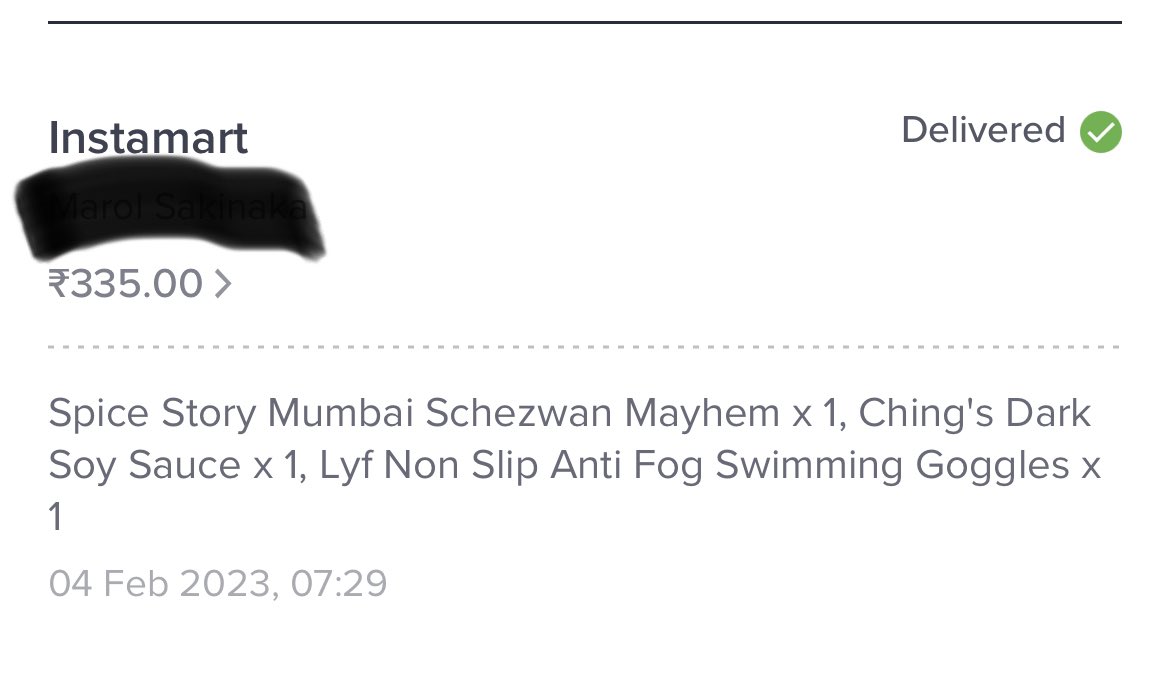 vineetasng's tweet photo. Been 3 days &amp; I can’t get over the fact that @Swiggy delivered swimming goggles to me at 7:30AM when I couldn’t find mine ❤️ https://t.co/Q6jBgn5btF