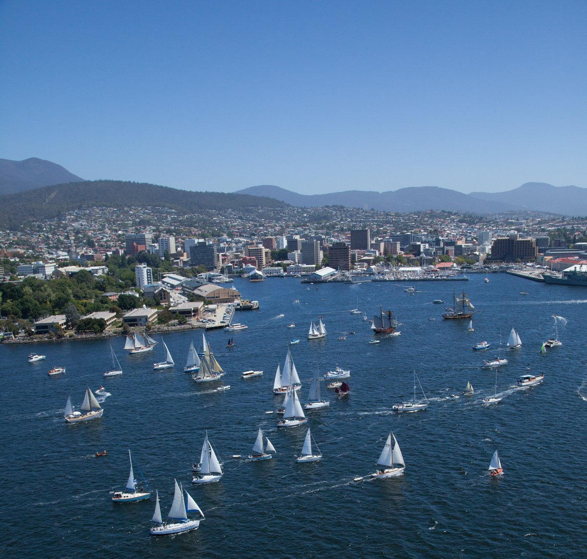 It’s going to be a busy weekend in Hobart for the <a href="/AusWoodenBoat/">Australian Wooden Boat Festival</a> Festival! ⛵

Head to the banks of the Derwent River on Friday, 10 February, to watch the Parade of Sail, with 250+ boats and Tall Ships sailing from Sandy Bay's Long Beach towards Sullivan's Cove to dock.