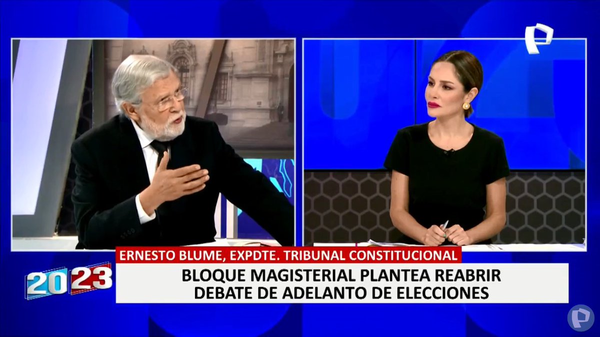 🔴  #EnVivo | #ErnestoBlume: "Este #Congreso cerró el camino de la #AsambleaConstituyente" #PanamericanaTelevisión #PanamericanaNoticias #2023En24Horas | Más detalles en ► ptv.pe/vivo <a href="/MavilaHuertasC/">Mavila Huertas C</a>