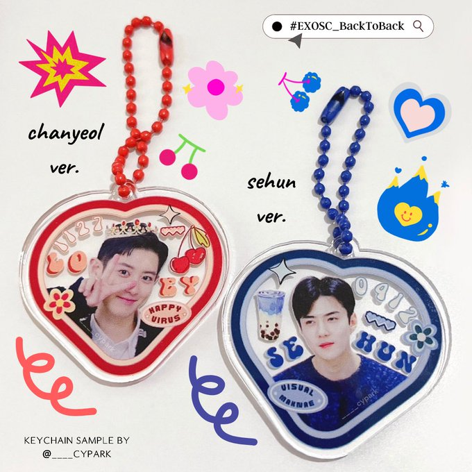 ____cypark's tweet photo. haloo, aku bakalan open claim keychain ini, total ada 4 pcs (cy sh masing masing 2). nanti claim nya via gform gituu kalian war cepet2an yaa!  (i'll drop the link today at 20.00 WIB)

[#EXOSCInJKT #EXOSC_BackToBack #BackToBackJakarta] https://t.co/aYfmkCzfbK