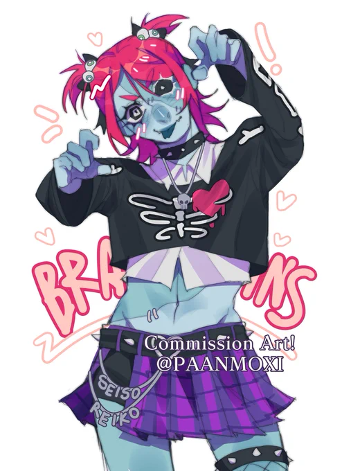 BRAINS !! #commissionart <3 