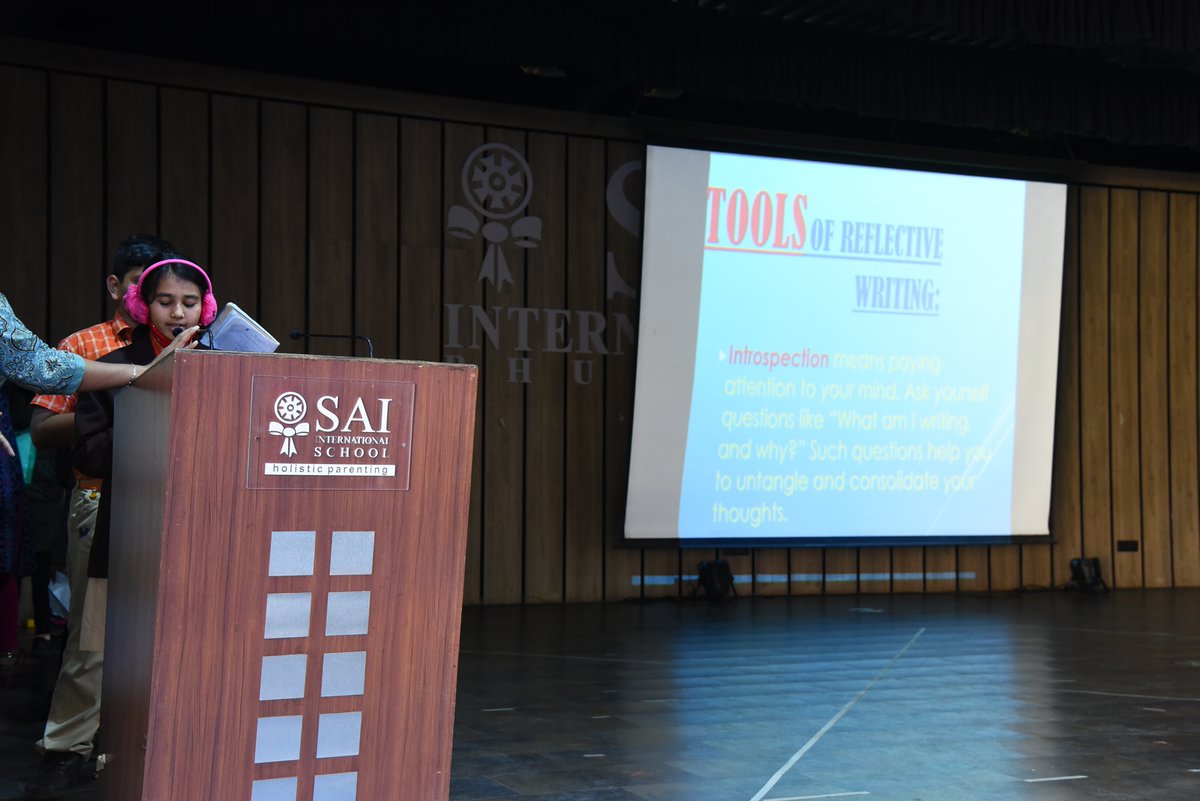SAI_Edu_In's tweet image. The budding writers of the Reflection Club from Classes IV-V showcased their creativity, critical thinking skills &amp;amp; proficient writing skills by presenting their self composed poems as a part of an assembly conducted on February 6, 2023. 
#ReflectionClub
#YoungWriters
