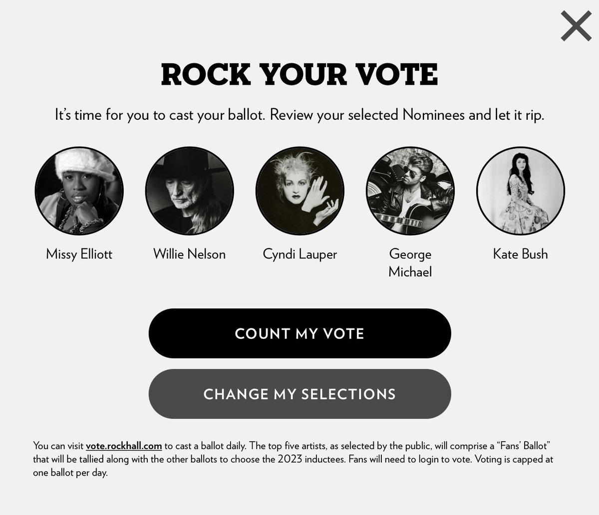 @MissyElliott @rockhall Congrats, legend! You’ve got our vote! ❤️
- Joshua & Robert 
#MissyElliott #RockYourVote #BlackHistoryMonth #BHM #BlackExcellence