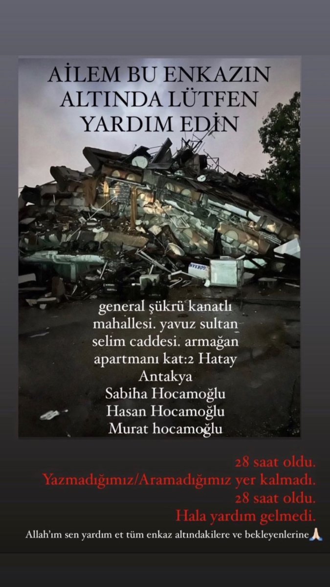 cerenyardimcii's tweet photo. @OguzhanUgur @PincTivi @AFADHatay @AFADBaskanlik @haluklevent @Ahbap_Hatay @ahbap https://t.co/z83MW1hBCf