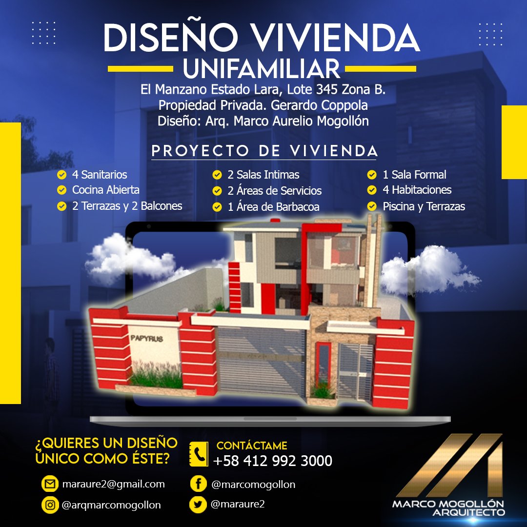 maraure2's tweet photo. ¿Quieres remodelar o construir?
Diseñamos  a tu medida  
Nos adaptamos a tus posibilidades 
Contáctanos
IG @arqmarcomogollon
FB Marco Mogollón 
 maraure2@gmail.com 
Directo al WhatsApp 
https://t.co/hGBmbf0Lw0 
#diseños2d #diseños3d #arquitectura #proyectos #remodelaciones https://t.co/lrgSiD1SUE
