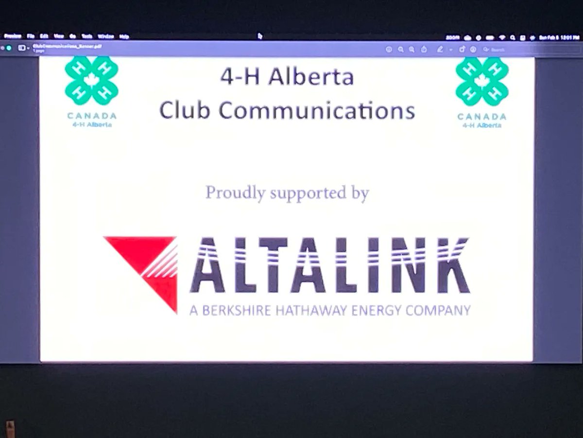 dnegrey's tweet photo. Congratulations to the young people with Northlands 4-H for their excellent speeches & presentations! Sponsorship from #Altalink & support from #Drivewyze helped make this event a success - thank you.
#4H #4HAlberta #Alberta https://t.co/ldSM5glBpo