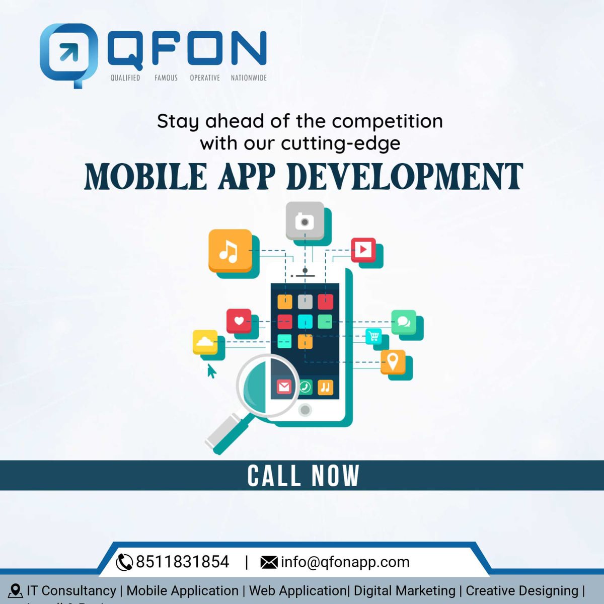 qfonapp's tweet image. Our #MobileAppDevelopmentServices are integrated with product strategy and development.
📌To know more about our IT Services, Contact us at:
📲 8511831854, 📧info@qfonapp.com
🌐Visit now qfonapp.com
#mobileapp #iosapplication #androidapplication #gameappdevelopment