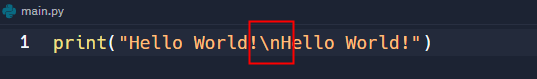 Tracy_Things's tweet photo. #100DaysOfCode 
Can anyone help me how to enable or modify Syntax Highlighting in replit? For example on below image, the new line(\n) syntax is not getting any color and it will become difficult for me in the future for sure. https://t.co/EvZbAj0jio
