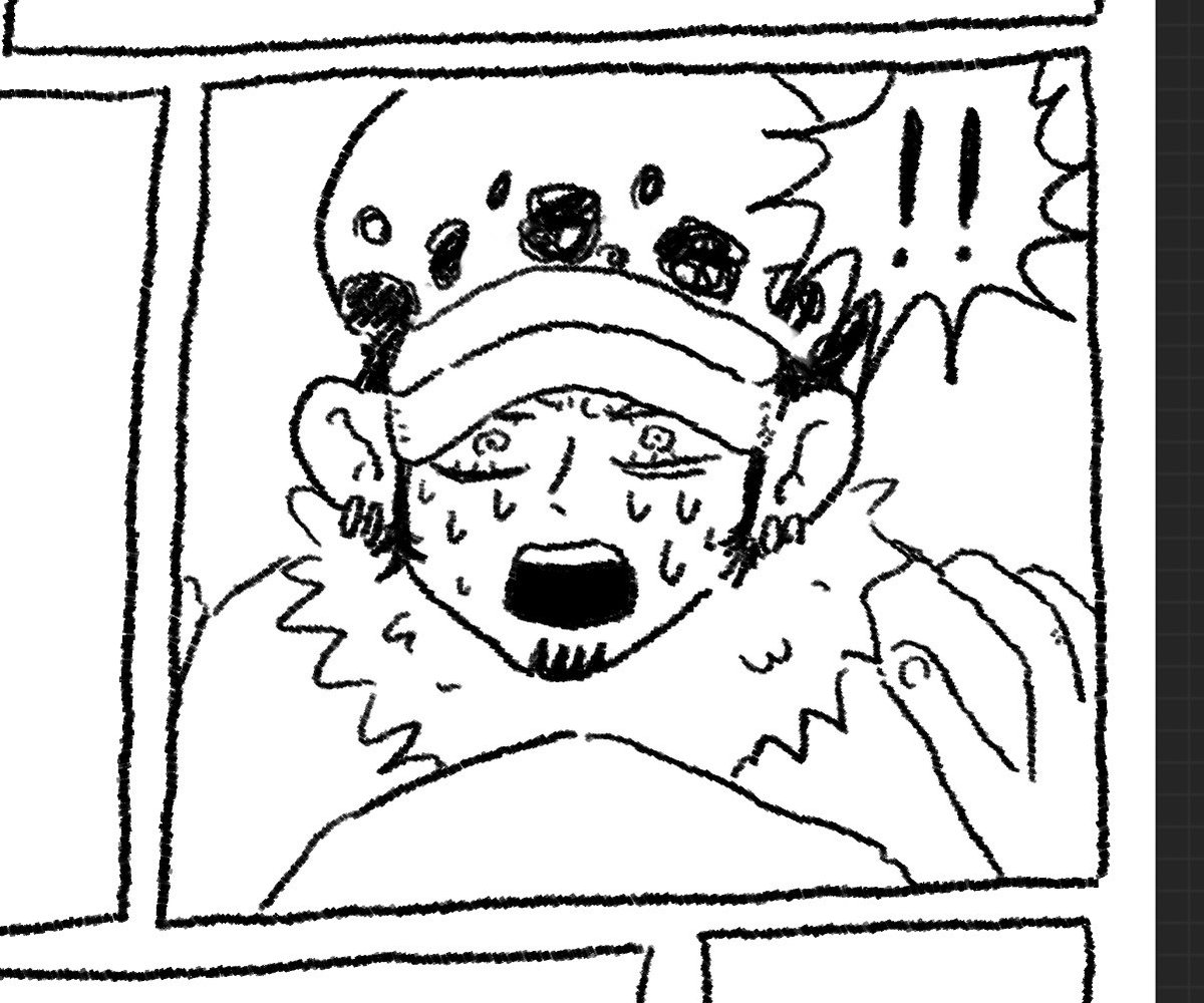 最近この顔のロー描いてる時が人生で1番たのしい 