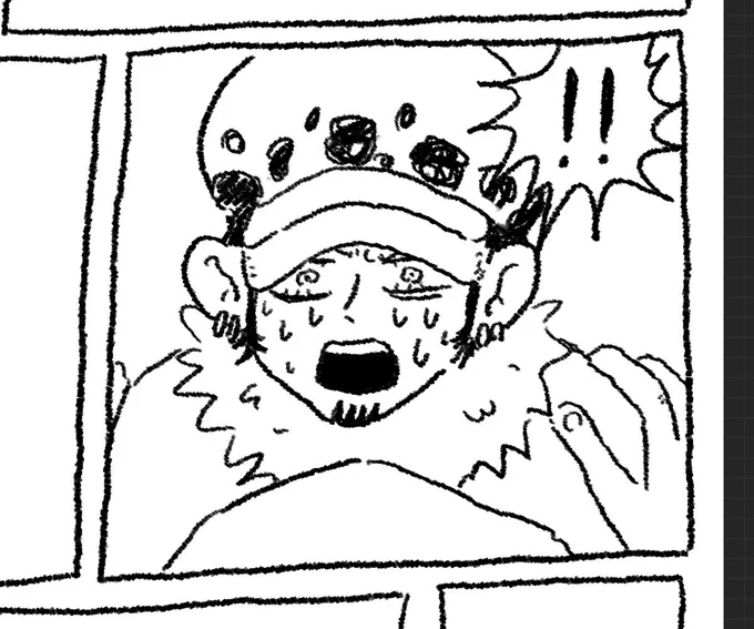 最近この顔のロー描いてる時が人生で1番たのしい 