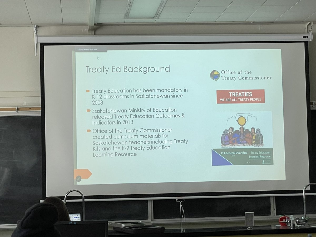 MatteoDiMuro's tweet photo. Thanks @MrBourassaED for talking to us about treaty education using @PlayCraftLearn #I4ED https://t.co/7afdn9EHQa