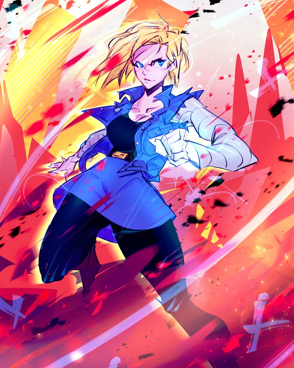 Cuevas_kun's tweet photo. Going to post more fanart again! Here's android 18 in my style ! https://t.co/jPspXfQltY