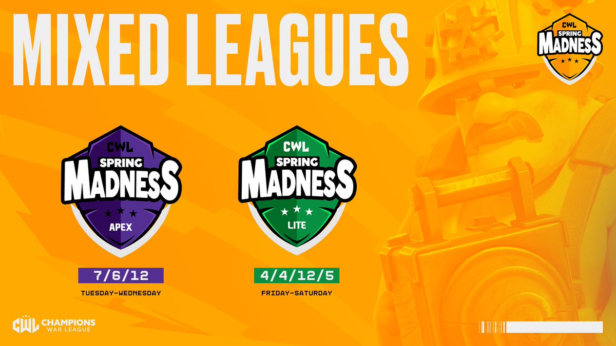 We will be applying to Cwl Lite (4/4/12/5 breakdown). Limited th14 and th13 slots open, so dm us here on Twitter or on discord Deep#8076 if interested in joining the best.

Current Mlcw Bkl record (3-0)
Current Bw Ice record (3-0)

Retweets are appreciated 👌