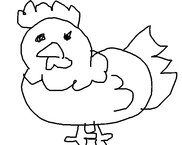chicken i drew 