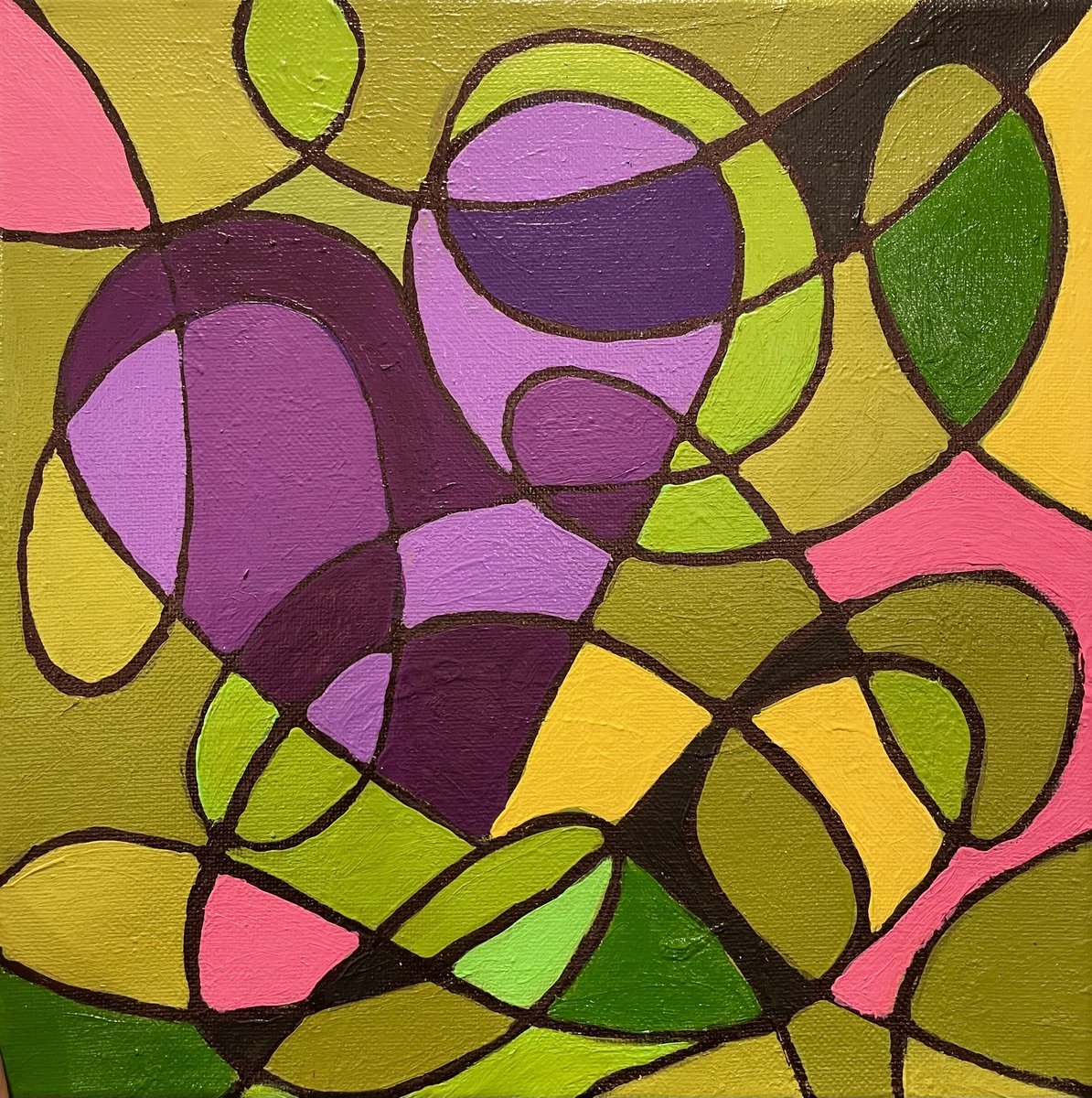 💕❤️Acrylics on canvas. Tree panels. 10x10”. #art #abstractart #artistzone #artwork #abstractartist #abstracts #painting #acrylicpainting #originalart #newart #loveart #visualart #visualarts #visualartists #heart #hearts.