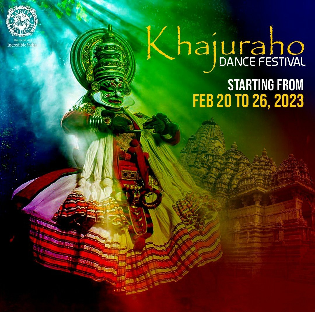 MPTourism's tweet image. Watch the grand #KhajurahoTemples come to life at the mesmerising #KhajurahoDanceFestival.
Hosted annually at the magnificent town of #Khajuraho in the #HeartofIncredibleIndia, it offers renowned artists a stage set against the backdrop of the historical monuments.

#MPTourism