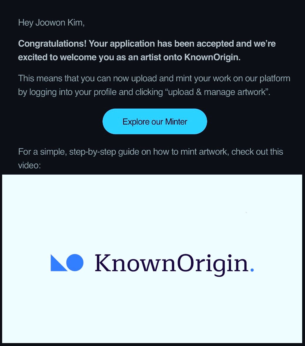 Finally! Become <a href="/KnownOrigin_io/">KnownOrigin.io</a> artist!

<a href="/KnownOrigin_io/">KnownOrigin.io</a> #knft #nftphotography #NFTphotographers #nftartist #NFTCommunity