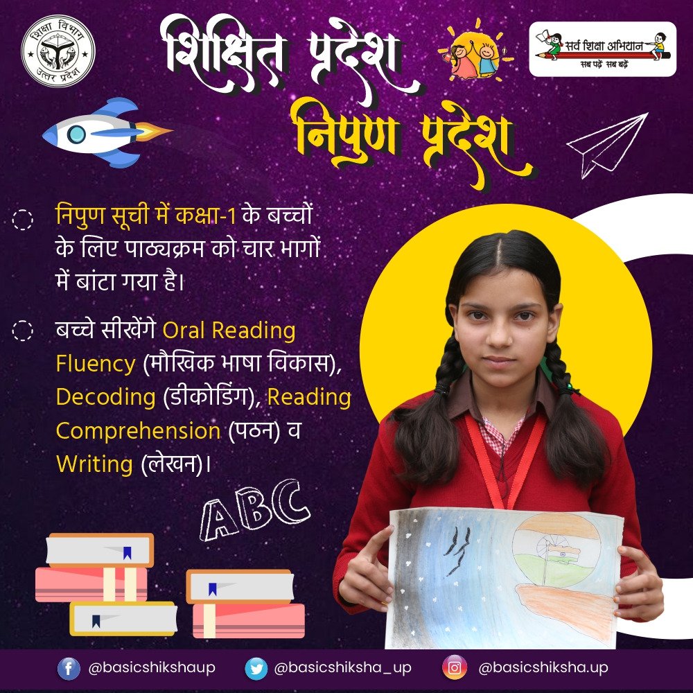 basicshiksha_up's tweet photo. दिसंबर 2023 तक हासिल कर लिया जाएगा #उत्तर_प्रदेश_निपुण_प्रदेश का लक्ष्य। हर विद्यालय में तैयार हो रहे हैं "निपुण विद्यार्थी"। https://t.co/vqcyLAiR1E