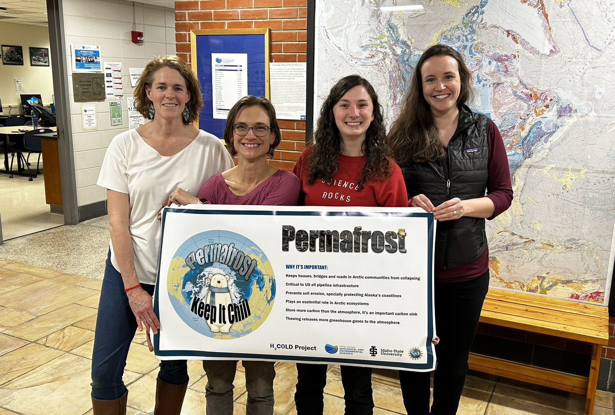 mtoran's tweet photo. @SarahEvansHydro and I are really excited to collaborate with two of @WataugaSchools’s finest, teaching about permafrost thaw in Alaska. @katiegray42 @WHSPioneerPride and @amyatkinswcs @HardinPark_WCS.  Thanks to Sarah for including us on her @nsf #CAREER grant! https://t.co/1X6fr8MTPn