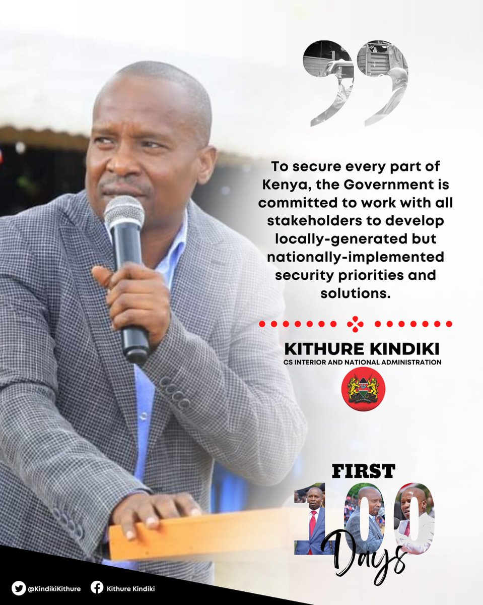 BAZENGA DADDY on Twitter "RT ThatKimaisa Interior CS has assured Kenyans that security