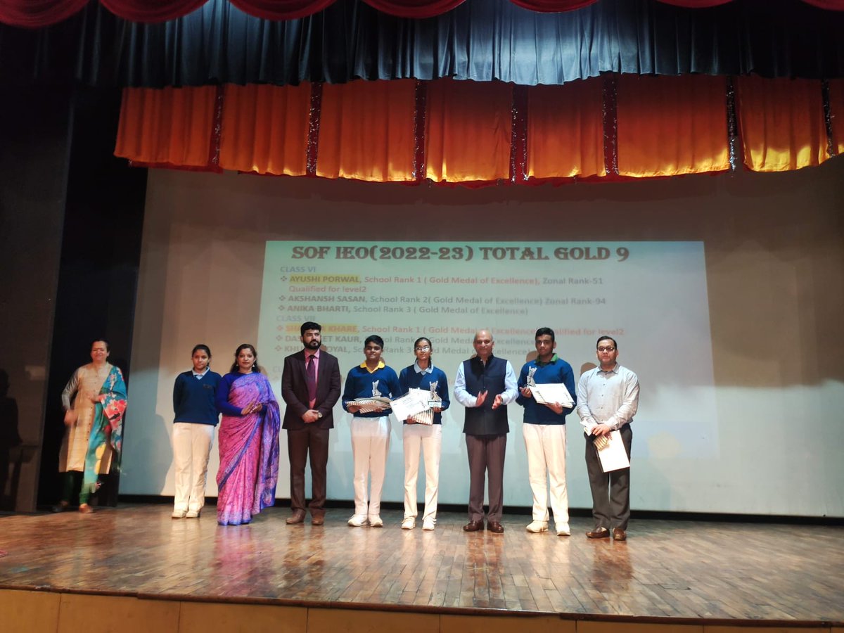 Heartiest congratulations to Divyansh Rathore- in Drawing &amp; Painting, Riddhi Anand- in Greeting card Designing, Prateek Singh-in Greeting card Designing and Suhani Mathur- in Drawing &amp; Painting of class 8 students achievements in inter school Art competition in Ahlcon Arts 2023.