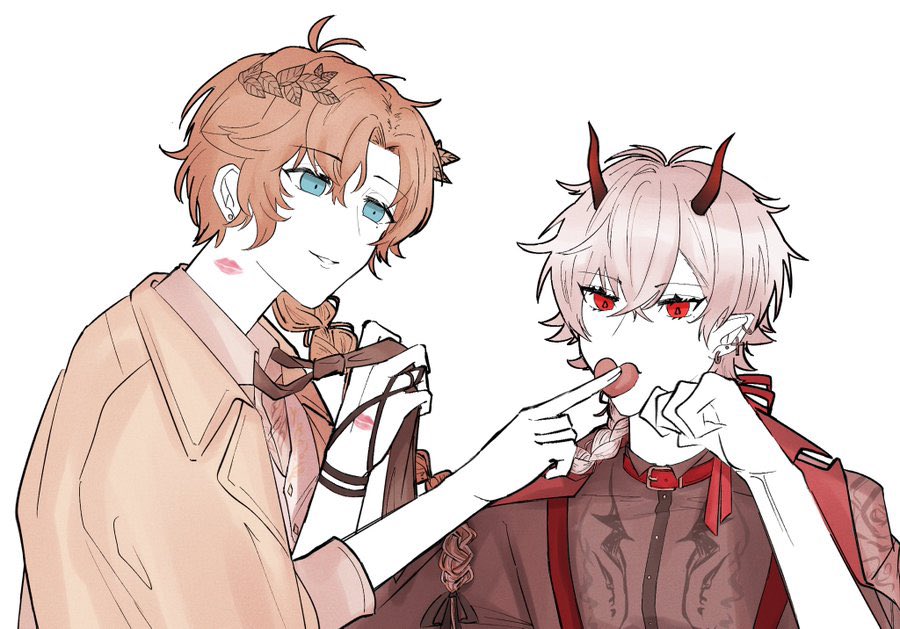 葛葉(にじさんじゲーマーズ) 「ハマった当初に描いたノワいっぱい 」|飴色のイラスト