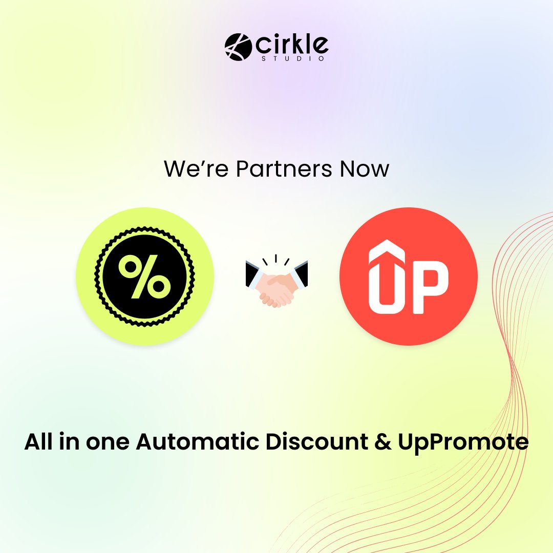 cirklestudio's tweet image. Exciting news! 🎉

Cirkle Studio is proud to announce our partnership with UpPromote. 

UpPromote - apps.shopify.com/affliate-by-se…

All In One Automatic Discount -apps.shopify.com/all-in-one-aut…

#CirkleStudio #UpPromote #Partnership #AffiliateMarketing #ShopifyApp #AutomaticDiscount