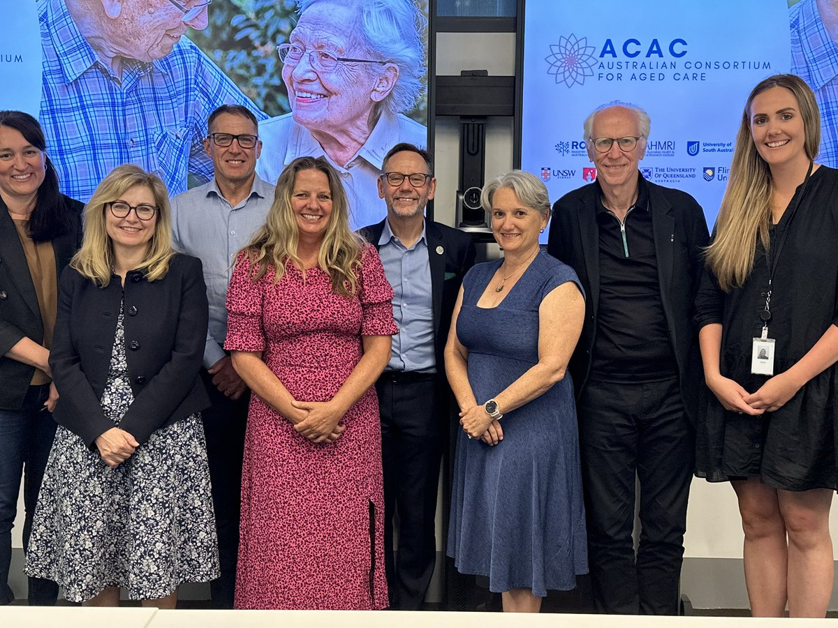 Founding members of the Australian Consortium for Aged Care (ACAC) in Adelaide today. Working on existing and planned research projects. Building a better evidence base for elderly care. The smartest aged care researchers around #agedcare_acac