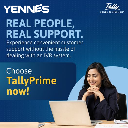 YENNES_Infotec's tweet photo. With TallyPrime, enjoy YENNES customer support. 
Our team of knowledgeable customer service representatives are available to help you with any questions or concerns you may have.
Switch to TallyPrime now! 

#SignInToTally #SwitchToTally #TallyPrime #QuickBooks  #CustomerSupport https://t.co/CaXoA8gPNK