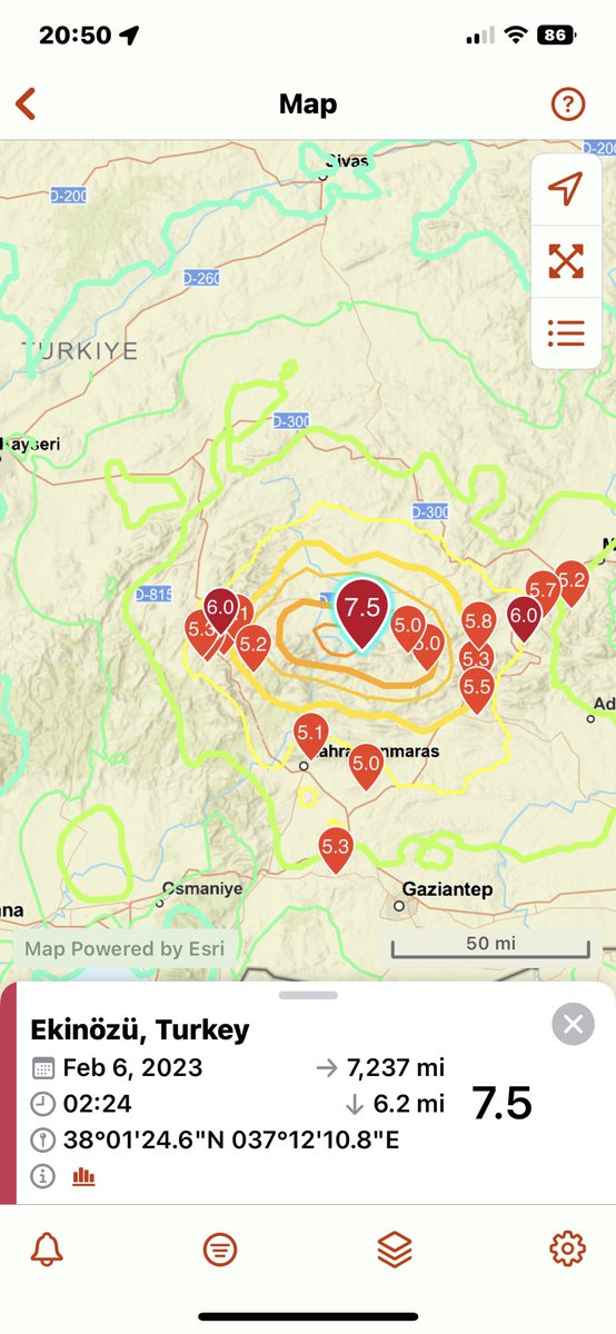 planetgeologist's tweet photo. Dozens of Aftershocks continue in Southern Turkey, many thousands confirmed dead and injured. More 5-6.0 aftershocks will come, short term evacuation of the area is imperative for those who are able. https://t.co/N34efSH2K1