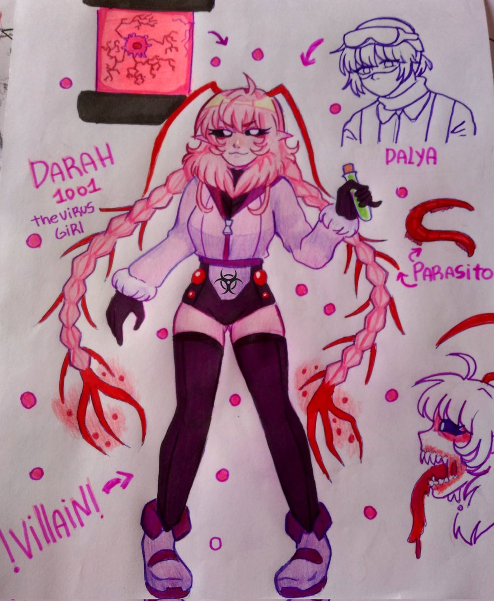 GraceValac's tweet image. be careful with her 
#OC #TraditionalArt