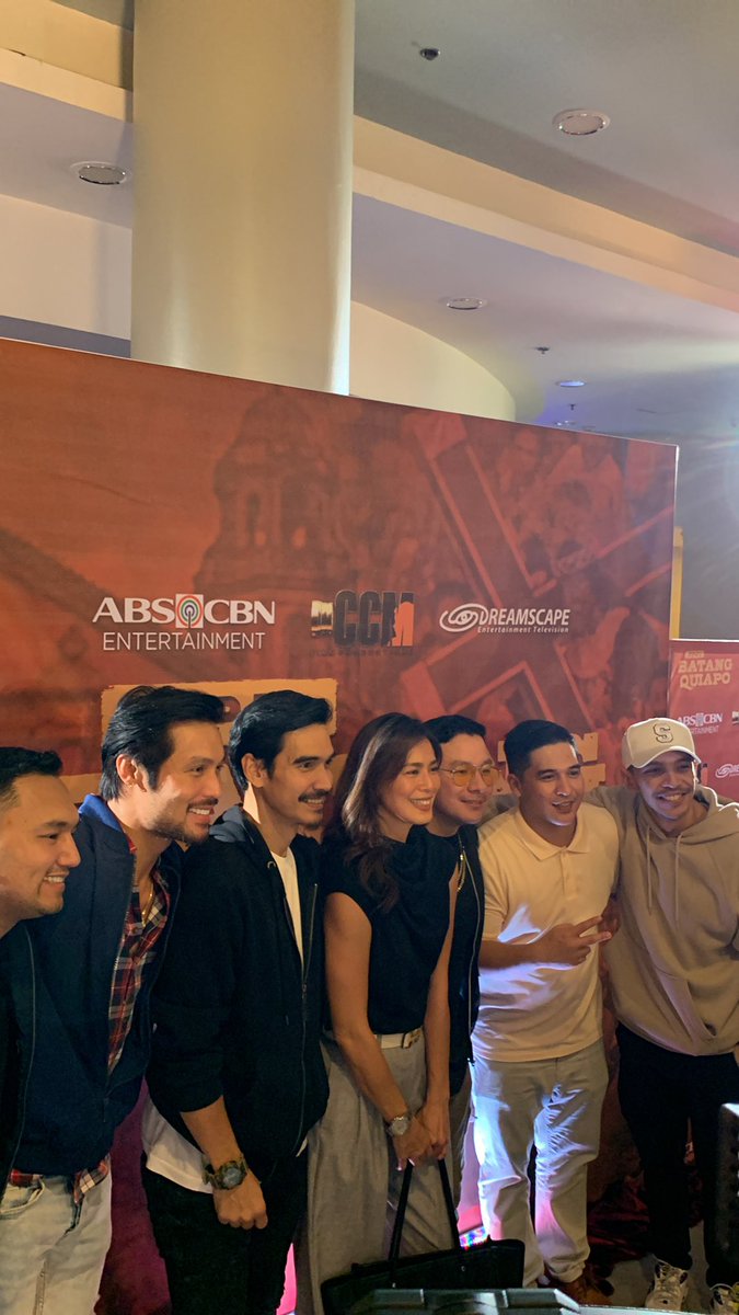 ABSCBNpr's tweet photo. Mini reunion for #TaskForceAgila to support Coco Martin and #BatangQuiapo. π₯
#FPJBQSpecialCelebrityScreening https://t.co/sazv3ffPE6