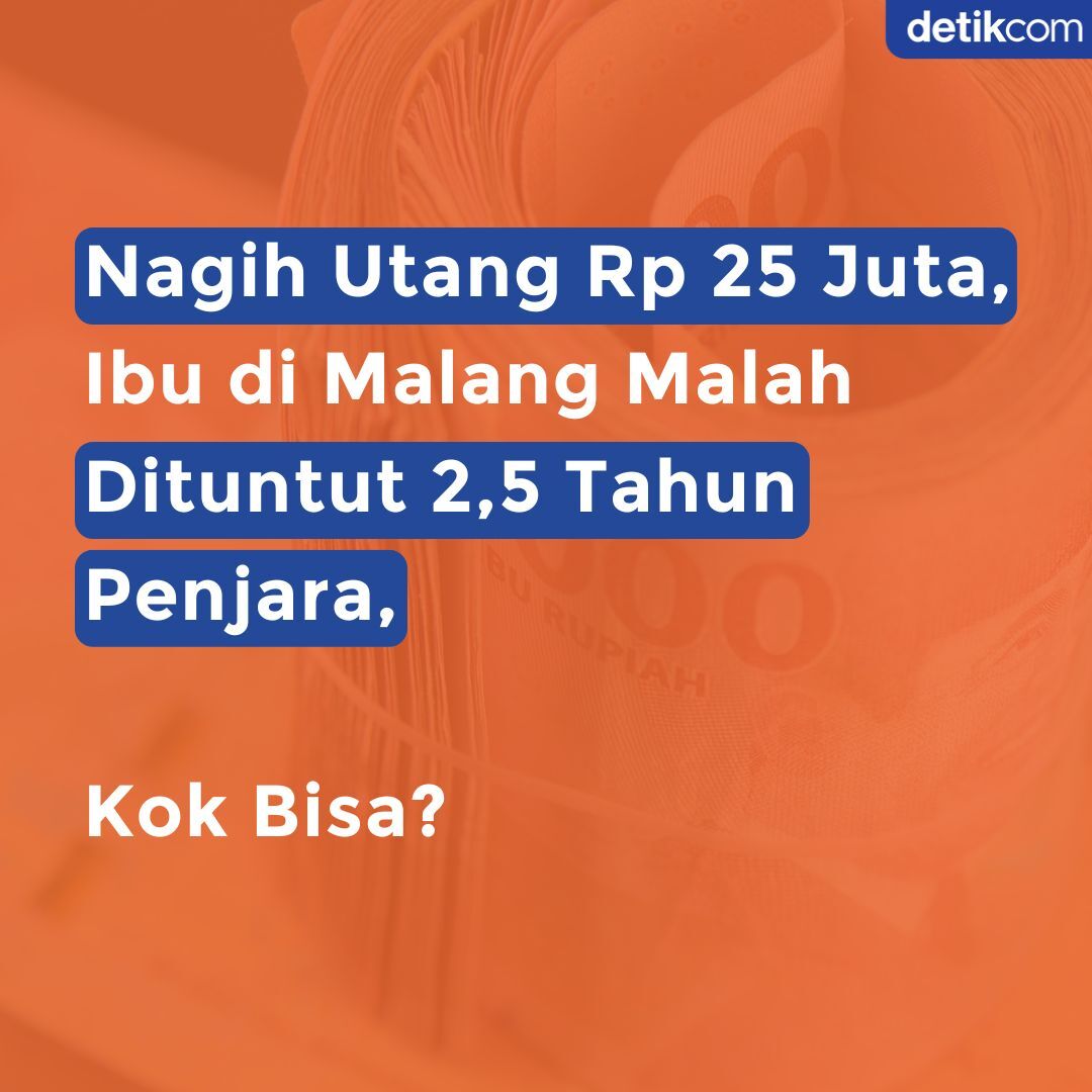 detikcom's tweet photo. Seorang ibu dari Malang, Dian Patria Arum Sari, tidak menyangka dirinya terancam 2,5 tahun penjara dan diminta bayar denda Rp 750 juta. 

Pangkalnya hanya karena Dian menagih utang kepada temannya Rp 25 juta. Hmm, kok bisa? https://t.co/7dBuFqcrWy