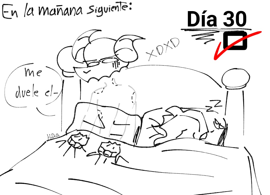 UnHuevoDeOroXD's tweet photo. Día 30: Algo subido de tono ✅(?

Dije que sería algo breve xd

Por fin! Por fin terminé!
EL RETO DE 30 DÍAS DE OTP ESTÁ TERMINADO!!! 🎉👏✨
#tabixagoti #agotixtabi #tagoti https://t.co/YW7Oy51B38