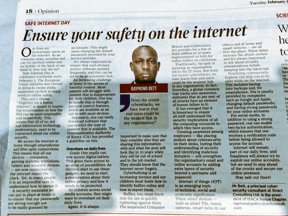 How safe are you on the Internet? #SaferInternetDayKE