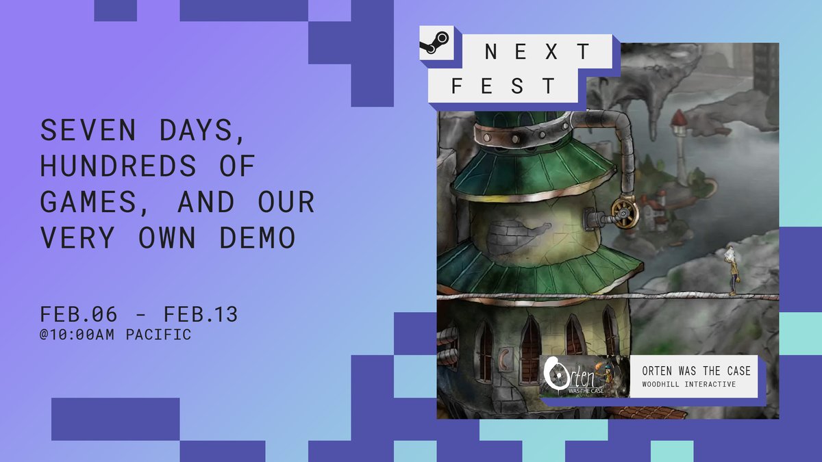 Orten Was The Case is part of Steam Next Fest right now🥳
Try out the demo and leave some feedback! :D

#SteamNextFest #indiegame #indiegaming 

store.steampowered.com/app/1785420/Or…