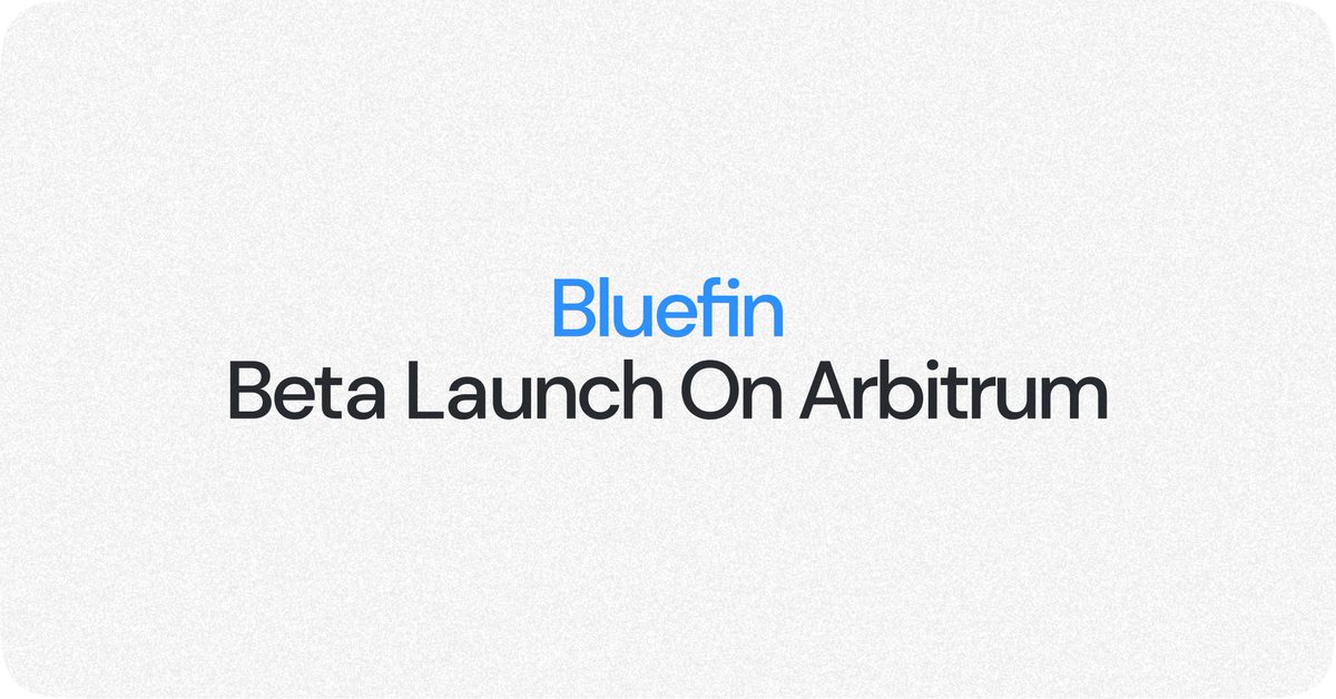 bluefinapp's tweet photo. 1/ Bluefin (formerly Firefly) is now live on Arbitrum! https://t.co/wCoOTKxFu6