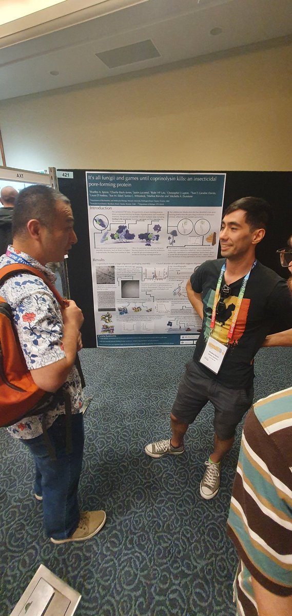 Great poster presentation from @BradleySpicer at #lorneproteins on the use of insecticidal proteins in #agriculture