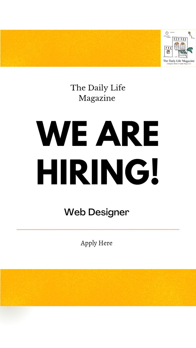 We Are Hiring!!!!
Apply here -
linkedin.com/jobs/view/3464…

#webdesigner #freelance #remotework #onlinemagazine #wearehiring #jobposting #careeropportunity #Web3 #onlinepublishing #webdeveloper #Webdesign