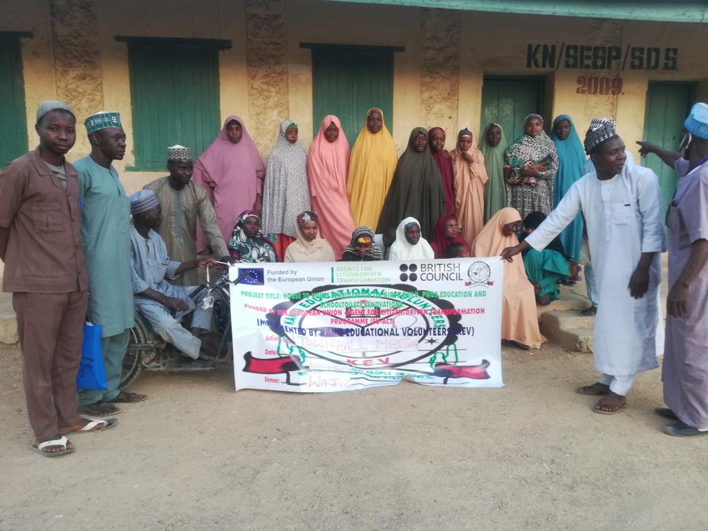 KEVFng's tweet photo. A dialogue meeting with house wives on importance of the girl child and PWDs edu at Bagujan Village. Funded by the EU-ACT Programme https://t.co/aUAYOhicFe