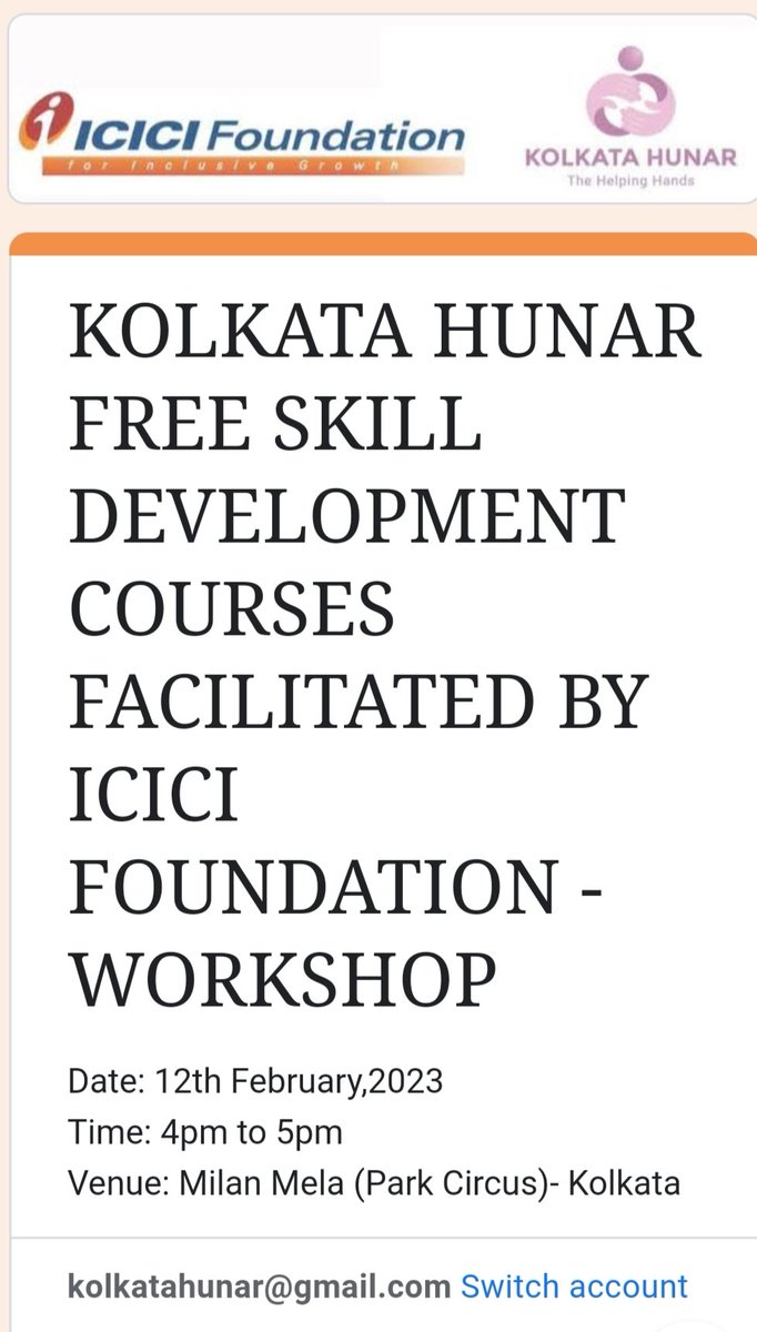 #job #jobseekers #student #placement #KolkataBookFair2023 #kolkatajobs #minorities .
Free skill development courses at Kolkata.
Please feel free to contact @kolkatahunar / 9883523473-Whats App