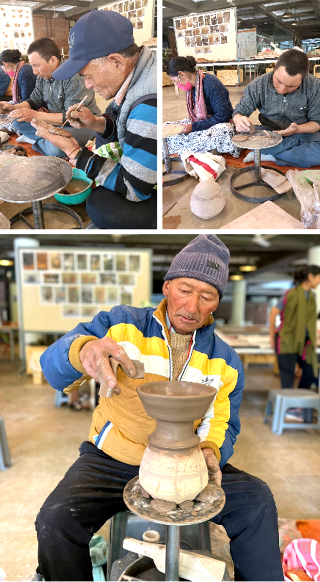 NID Ahmedabad organises 3rd Design Development Workshop in Likir Pottery of Ladakh under USTTAD Project. More on FB: tinyurl.com/yr92tt2e #Design #India #NID #2023 #nationalinstituteofdesign @likir.pottery @nidusttad