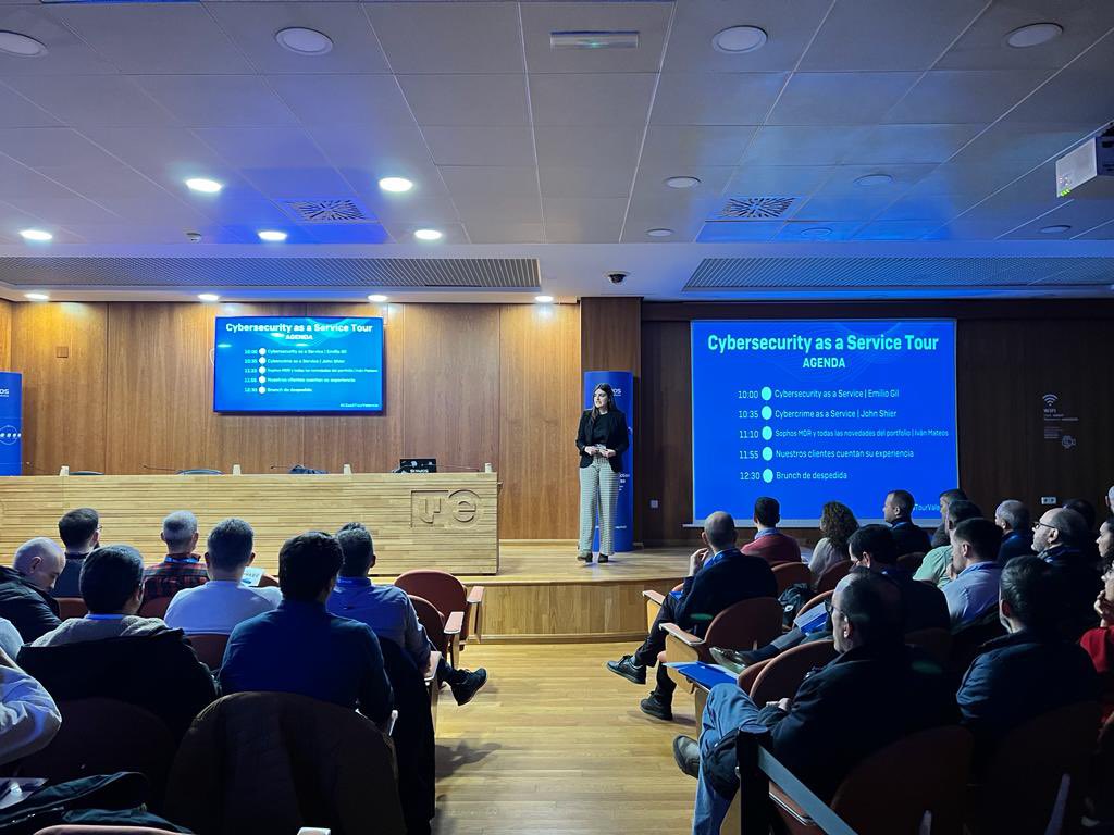 Damos comienzo a Cybersecurity as a Service Tour con nuestra primera parada en Valencia #CSaaSTourValencia <a href="/SophosIberia/">SophosIberia</a>