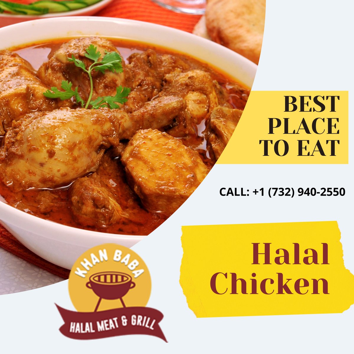 #BestPlace to #eat #HalalChicken - Visit 3201 NJ 27, #FranklinPark, #NJ, for the #besthalalchicken at Khan Baba Halal Meat & Grill Restaurant. We accept online orders!
#halalrestaurant #takeaway #takeout #franklinrestaurant #orderonline #orderfood #food