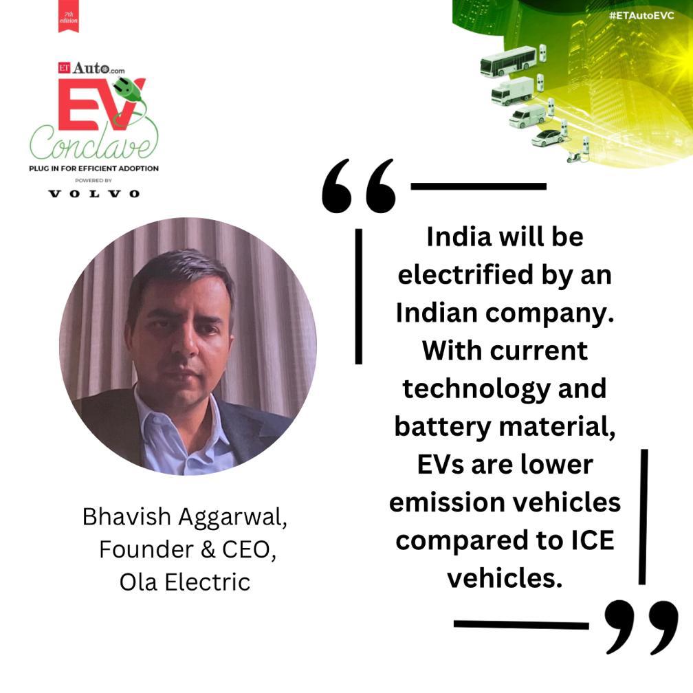 ETAuto's tweet photo. Live from #ETAutoEVC
Let's take in some nuggets of knowledge from our industry veteran @bhash, Founder &amp; CEO, @OlaElectric

Discover Now: https://t.co/deowbg3KNn

#ETAuto #ClimateChange #climateaction #cleanmobility #climatecrises #electricvehicle #ev https://t.co/oLdO1rNA5w
