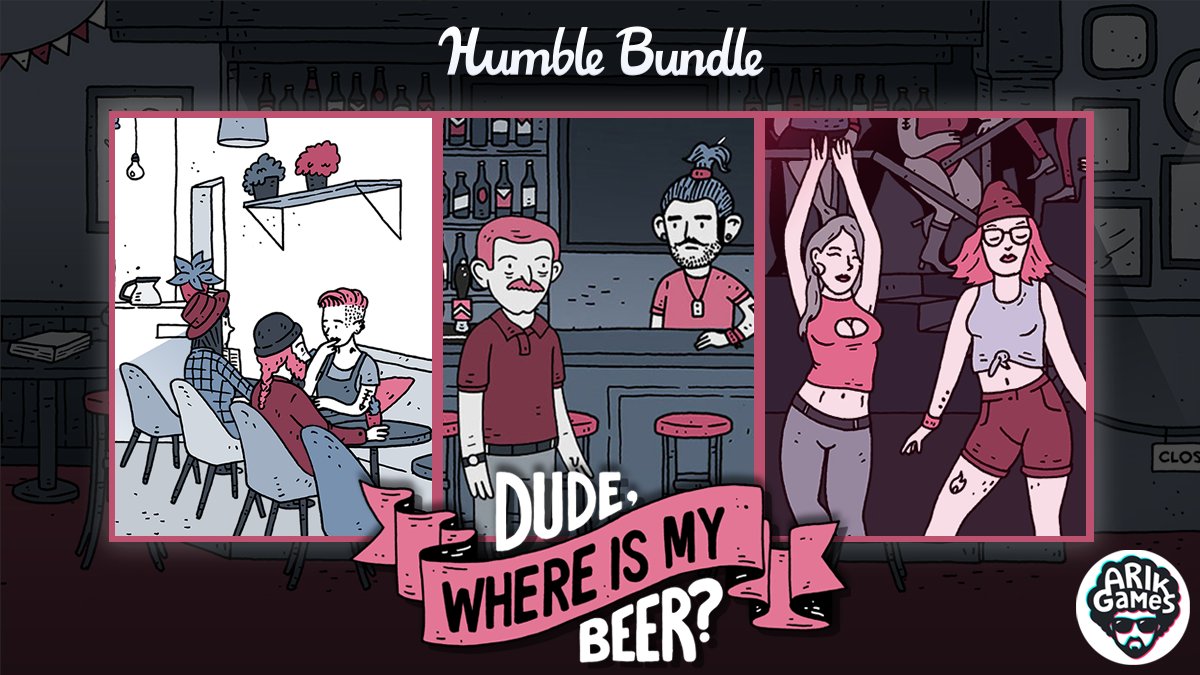 where_beer's tweet image. We are humbled and honored to announce that our game has been selected to be a part of the Humble Bundle lineup!😭
 @humble #indiegames #HumbleBundle