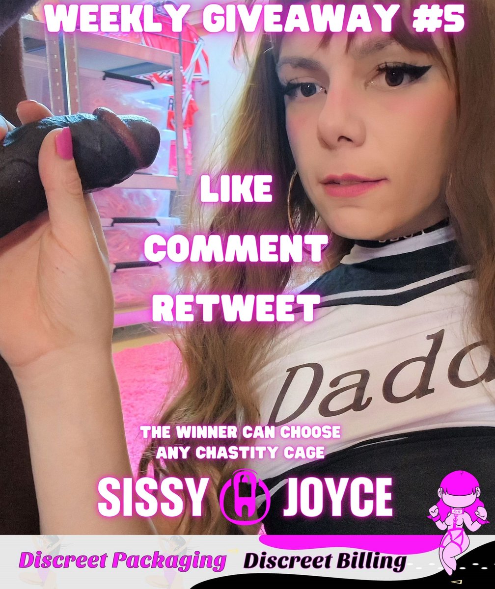 If you end up with too much sissy toys you might end up like @sissyjoyce !! Weekly giveaway #5 for this year! As always, like, comment, retweet!