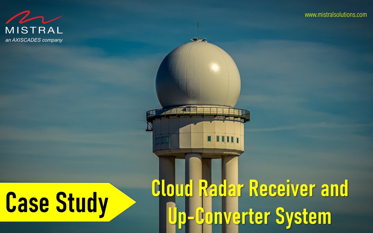 MistralSoln's tweet photo. Here is a #Casestudy showcasing Mistral's expertise in designing, development, fabrication, &amp; testing of a #Cloud #radar Receiver &amp; Up-converter system. To know more, Visit https://t.co/gjfFwfu0tT 
#CloudRADAR #RADAR #Design #Development #Fabrication #Testing #MistralSolutions https://t.co/g6sy5PnMVU