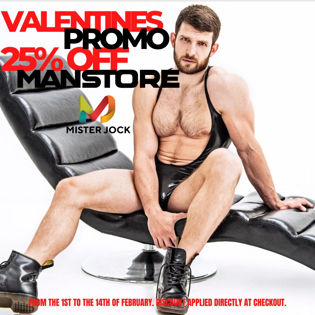 IamMisterJock's tweet photo. 🌹Valentines Promo. From 1st until 14th February, get 25% off all Manstore items.🌹

Buy that special someone or yourself and a sexy treat.   

Link in Bio

#valentines #love #sale #underwear #gay #lgbtq #sexy https://t.co/Hcqp7CgLoU